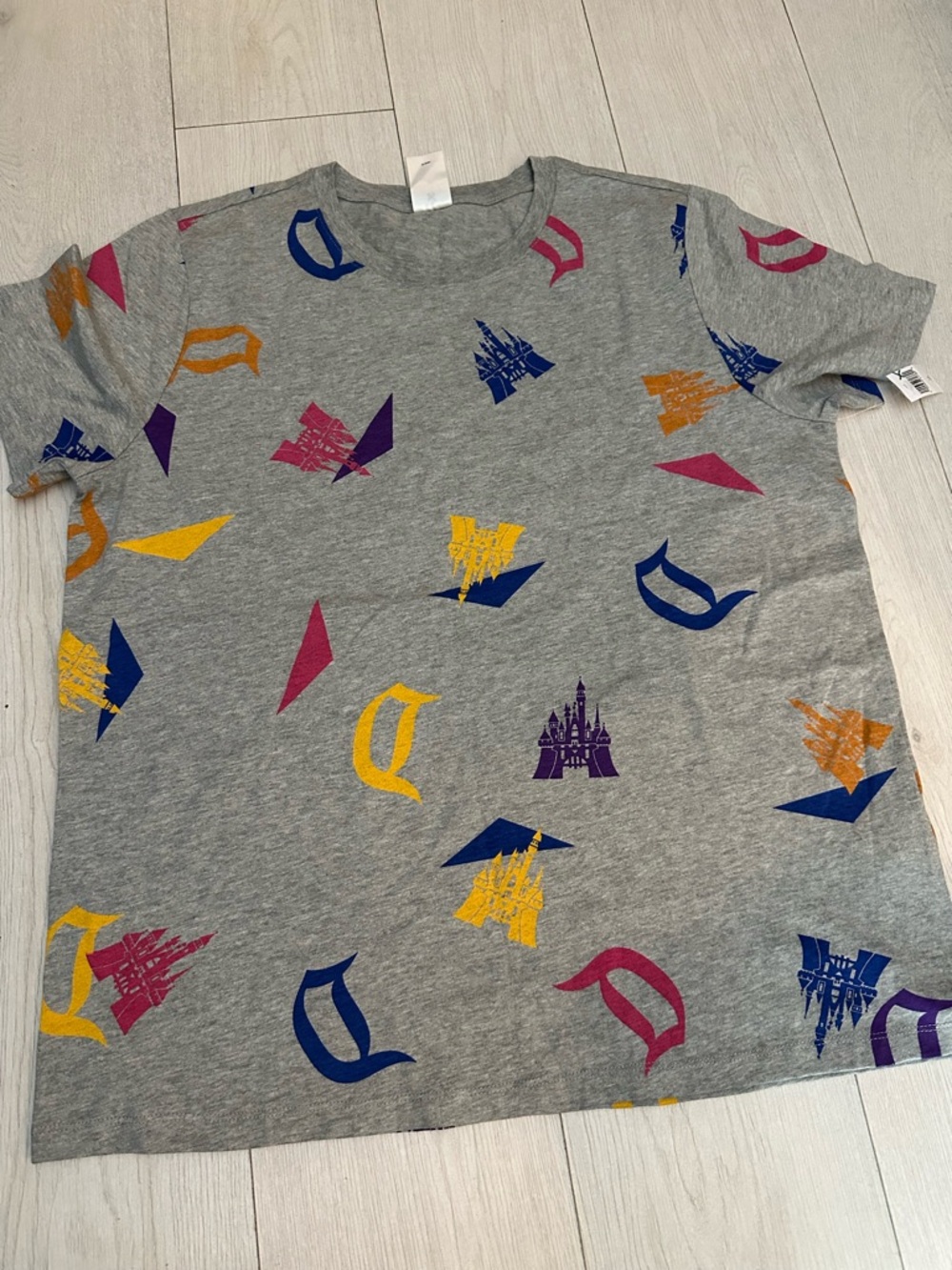 New Disney multi color all over print tshirt